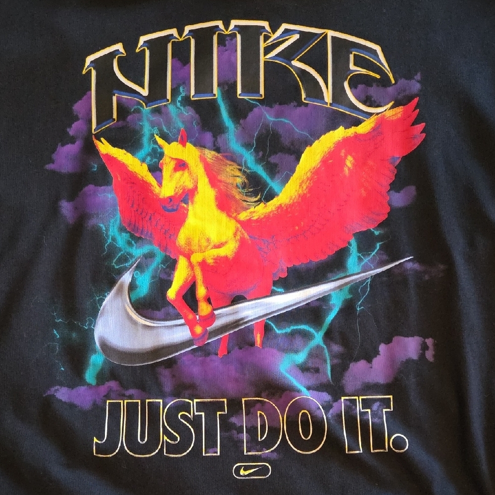 Nike Pegasus Just Do It Black Oversize Fit Tshirt - Picture 5 of 5